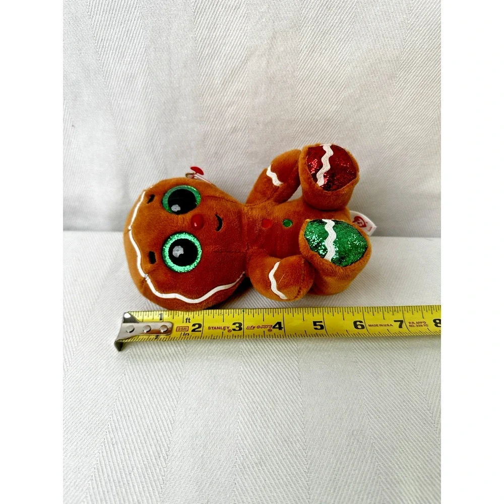 Ty Beanie Boos - CRUMBLE the Christmas Holiday Gingerbread Man 6”